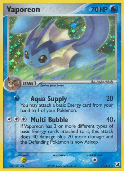 Vaporeon Holo Rare