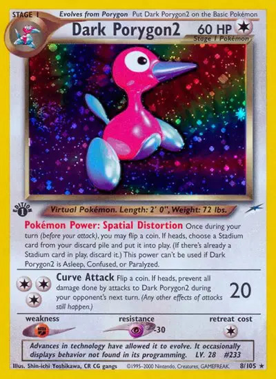 Dark Porygon2 8/105 ULT. Holo