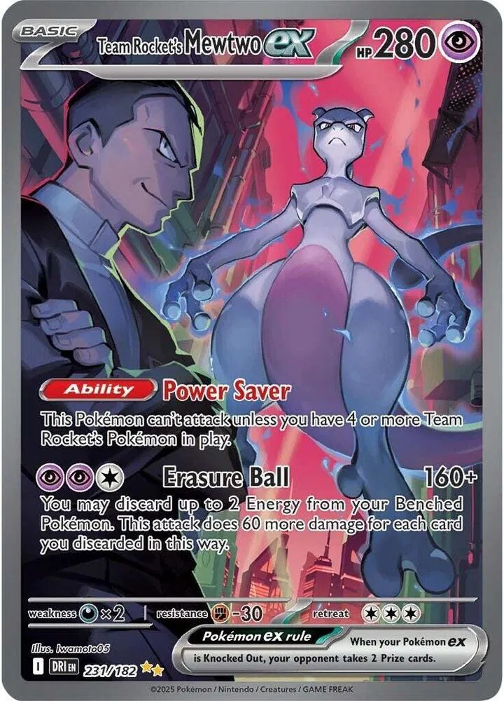 Rocket's Mewtwo ex 231/182